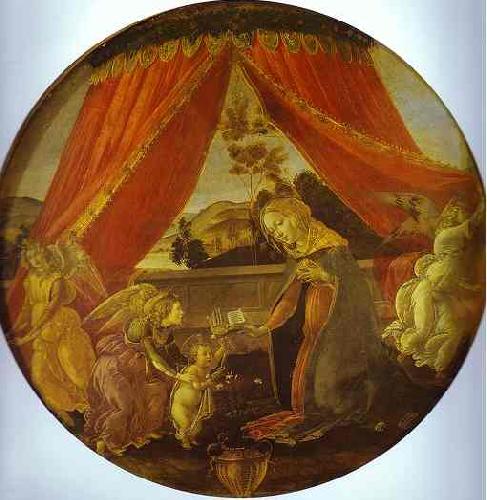 Sandro Botticelli Madonna de Padiglionel Germany oil painting art